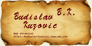 Budislav Kuzović vizit kartica